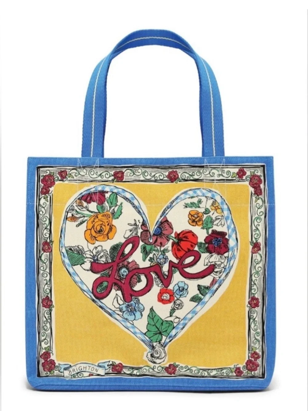 Brighton NWT “Tied with Love” Canvas Tote